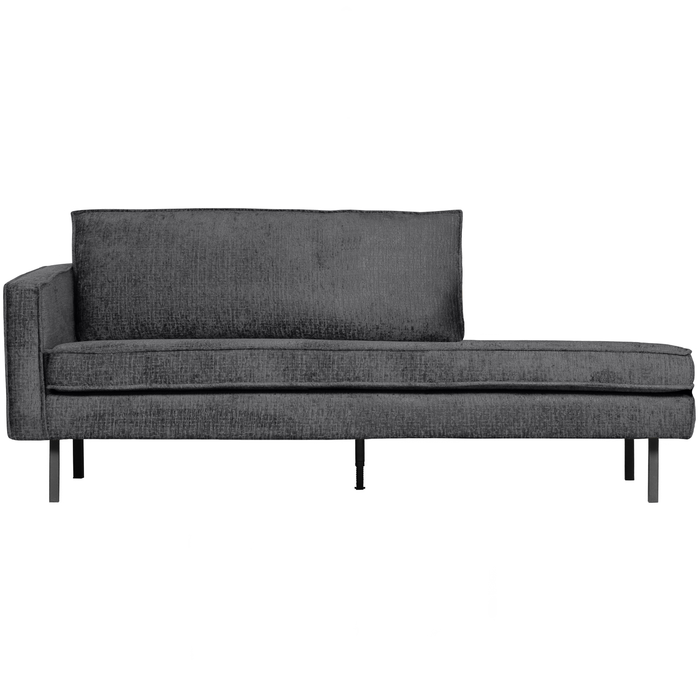 WOOOD Daybed Left Rodeo - Structure Velvet - Mountain - 85x203x86
