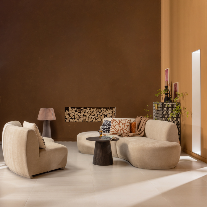 WOOOD Batavier Bank - Polyester - Naturel - 75x336x180