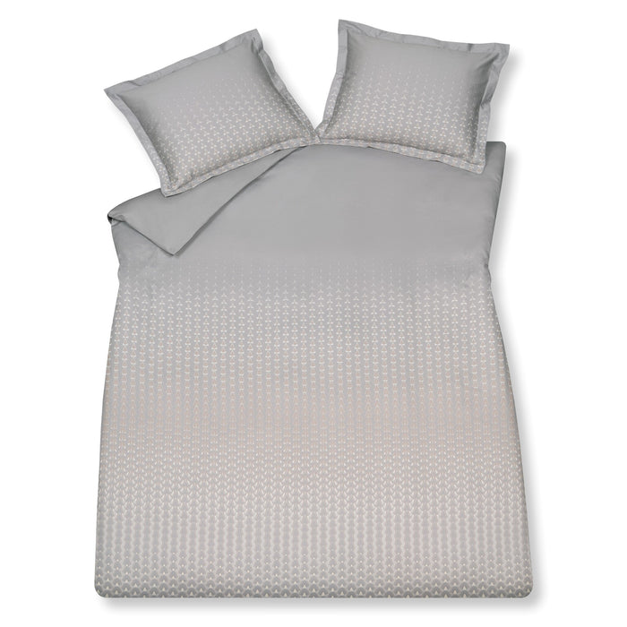 Dekbedovertrek Meditate Grey | 240 x 200|220 cm | Grijs | Satijnkatoen