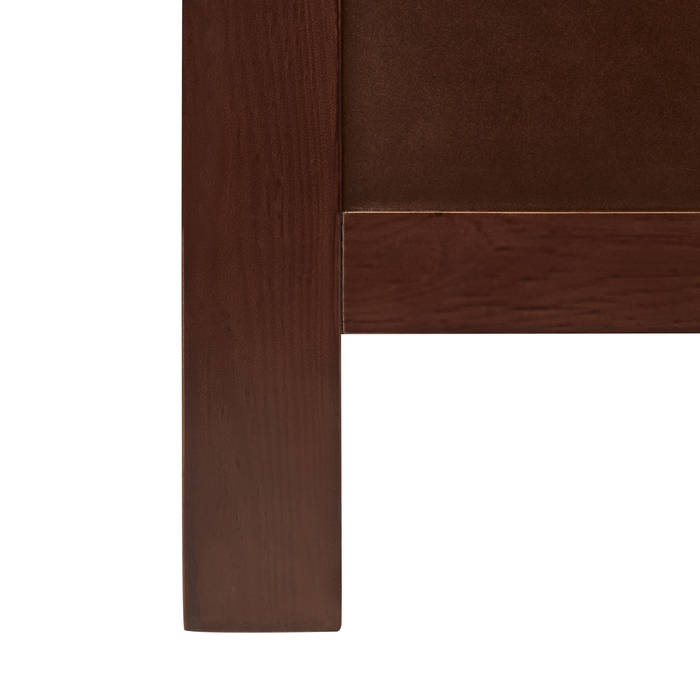 Beliani-MAYENNE -Tweepersoonsbed-Donkerbruin-180 x 200 cm-Dennenhout