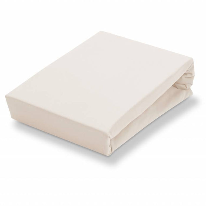 Jersey Soft Hoeslaken Natural | 180-200 x 200-220 cm | Ivoor