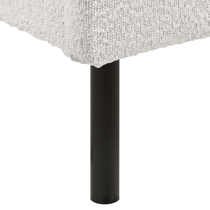 Beliani - MARGUT - Bed - Wit - 180 x 200 cm - Bouclé