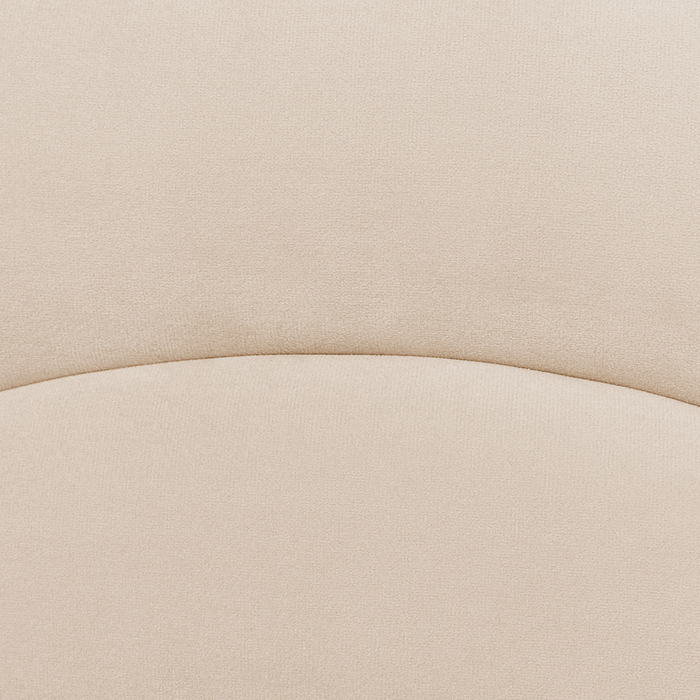 Beliani - ANET - Bed - Beige - 90 x 200 cm - Fluweel