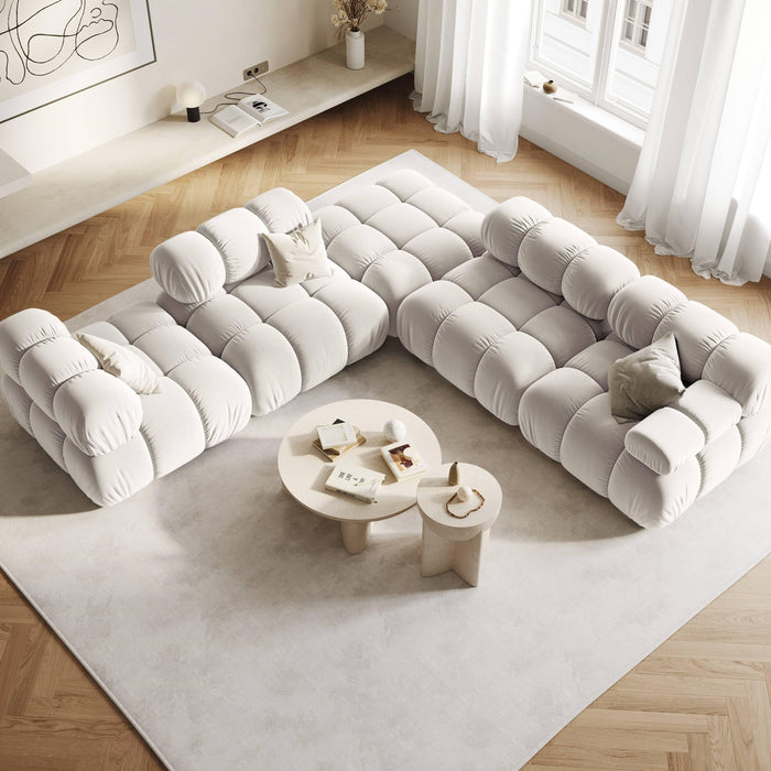 Milo Casa Tropea Modulair Bank Element - Hoek Rechts - Lichtbeige