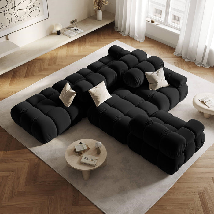 Milo Casa Tropea Modulair Bank Element - Hocker - Zwart