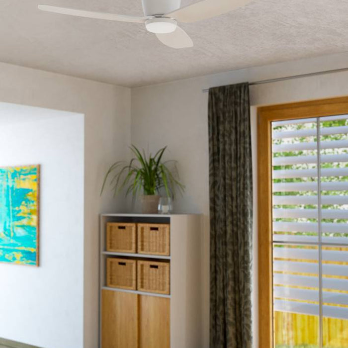 EGLO Bavaro Plafondlamp met ventilator - 112cm - AC-longer life - Wit