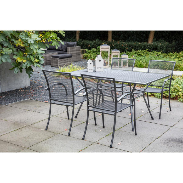 Nordic dining tuintafel | strekmetaal | 145x90cm