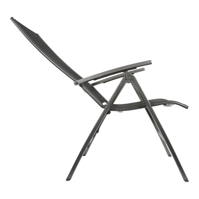 Reno dining tuinstoel | textileen | verstelbaar | antraciet