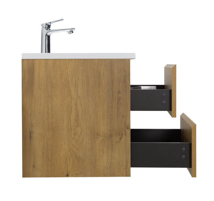 Badplaats Badkamermeubel Set Angela 60 cm - Eiken - Badmeubel