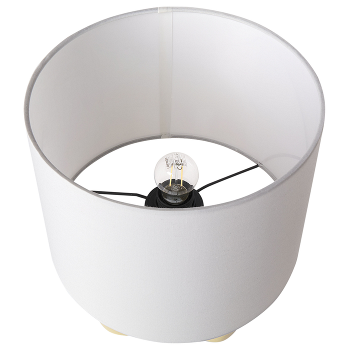 Beliani - ABBIE - Tafellamp - Geel - Keramiek