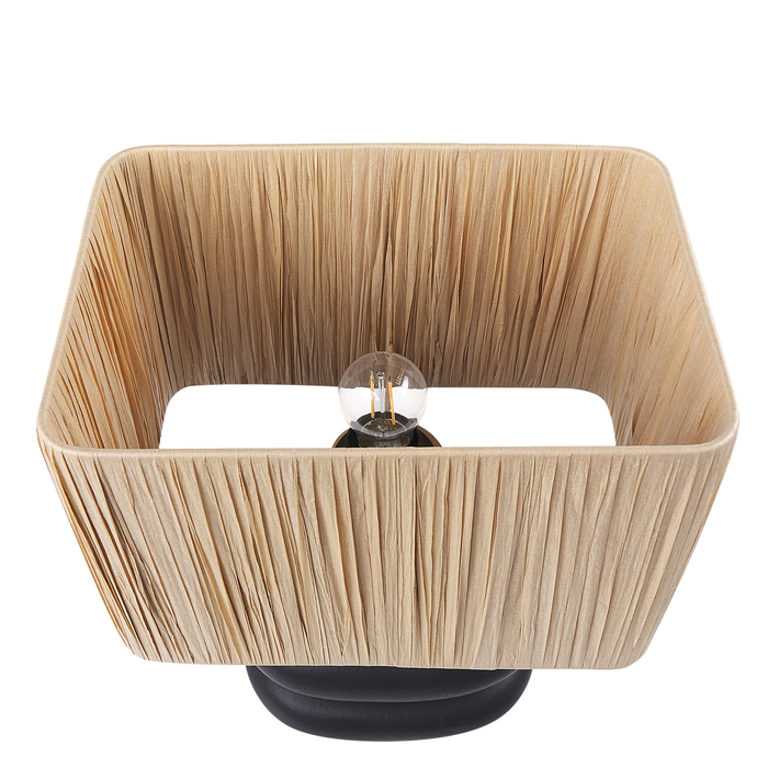 Beliani - JUDY - Tafellamp - Zwart - Keramiek