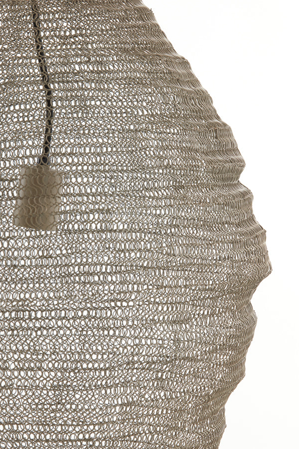Light & Living Light&living Hanglamp Ø45x60 cm NIKKI gaas taupe