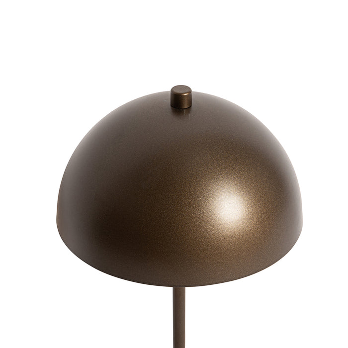 QAZQA Retro tafellamp mushroom donkerbrons - Magnax Mini