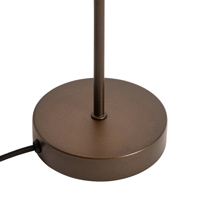 QAZQA Retro tafellamp mushroom donkerbrons - Magnax Mini