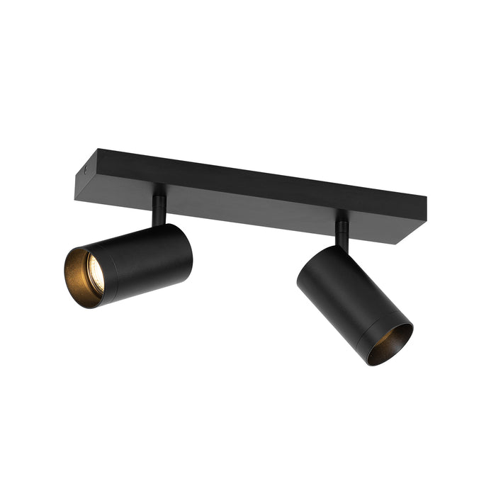QAZQA Moderne plafondspot zwart verstelbaar 2-lichts - Jeana Luxe
