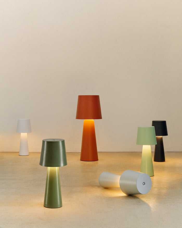 Kave Home - Grote tafellamp voor buiten Arenys van terracotta geverfd