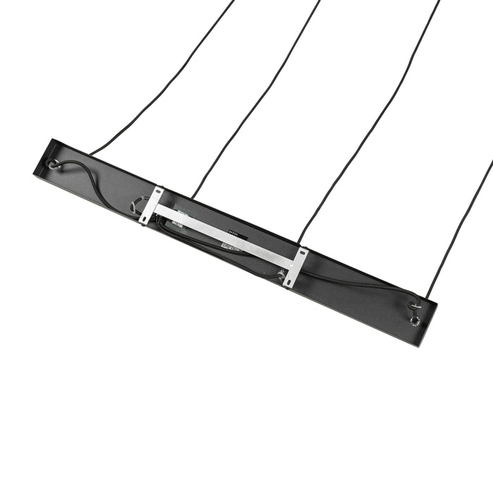 QAZQA Art Deco hanglamp zwart met smoke glas 4-lichts - Josje