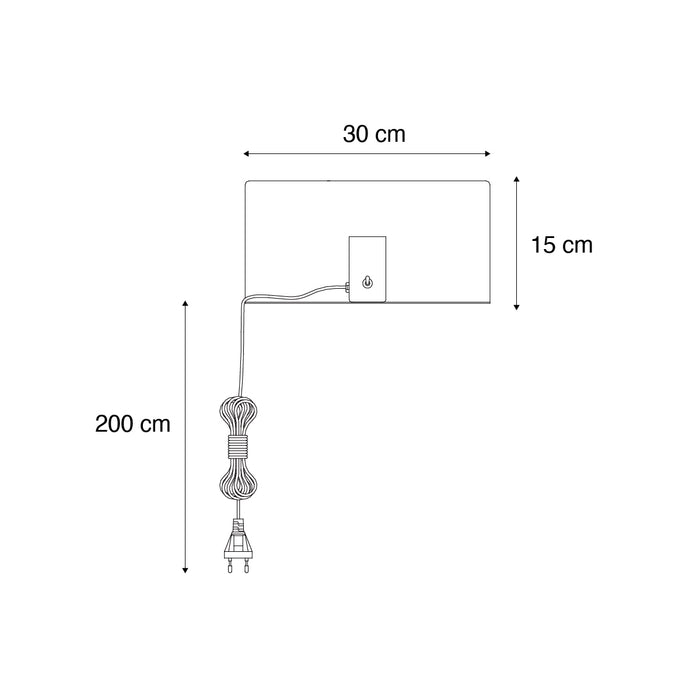 QAZQA Moderne wandlamp zwart magnetisch verstelbaar - Muro