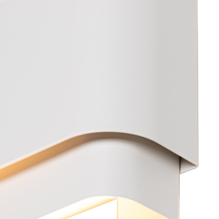 QAZQA Industriële wandlamp wit 2-lichts - Coen