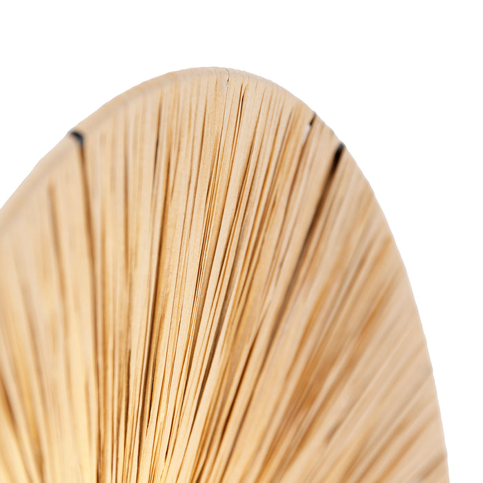 QAZQA Landelijke wandlamp zwart met touw 45 cm - Leia