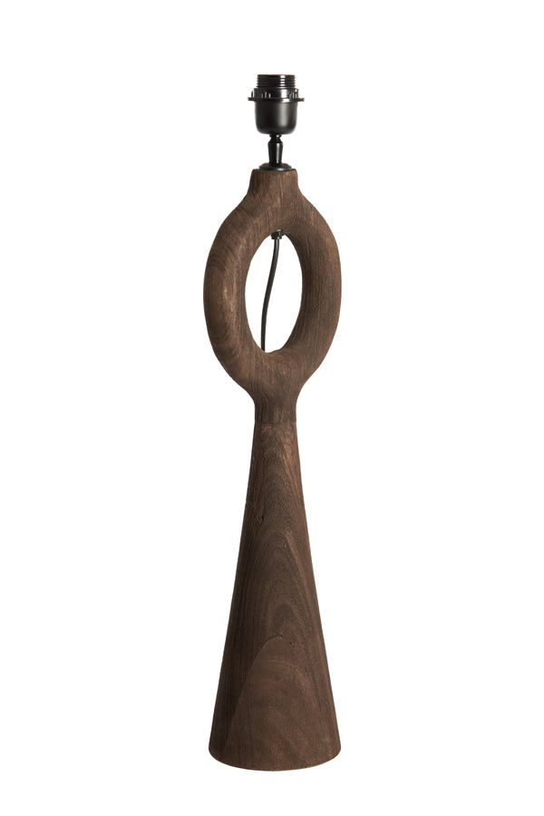 Light&living Lampvoet 17x20x57 cm SABULI hout mat donker bruin