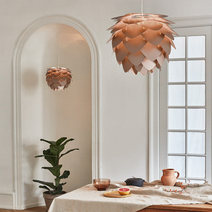 Umage Aluvia Mini hanglamp brushed bronze - met koordset wit - Ø 40 cm