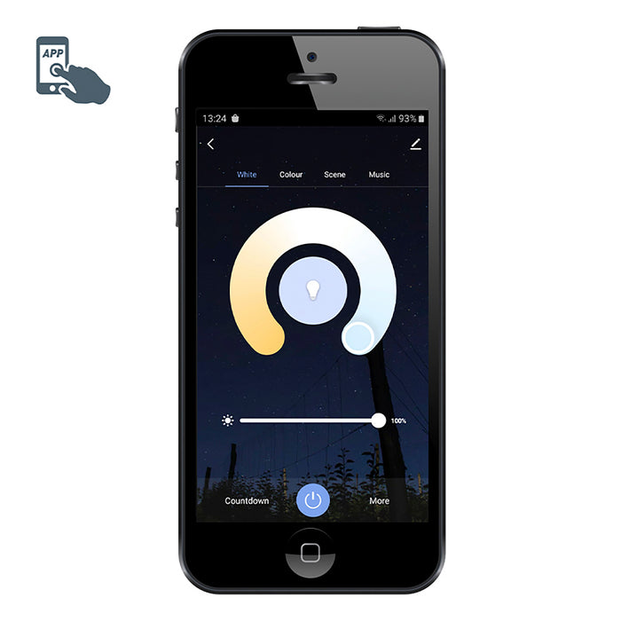 QAZQA Smart wandlamp zwart 5,6 cm incl. 2 Wifi GU10 - Organo