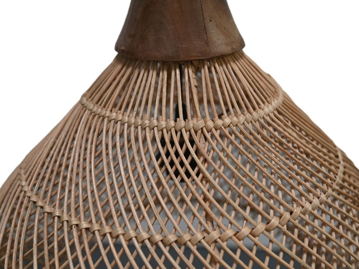 HSM - HSM Collection-Hanglamp-43x43x46-Naturel-Rotan|Teak