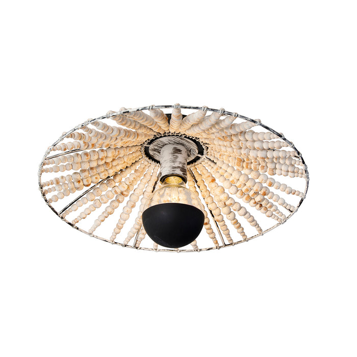 QAZQA Oosterse wandlamp beige met kralen - Moti
