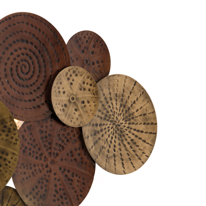 QAZQA Art Deco wandlamp antiek goud 71 cm - Kelly