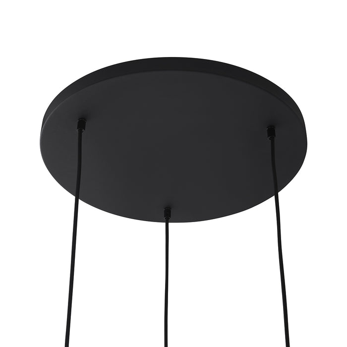 QAZQA Industriële hanglamp goud met mesh 3-lichts - Carcass