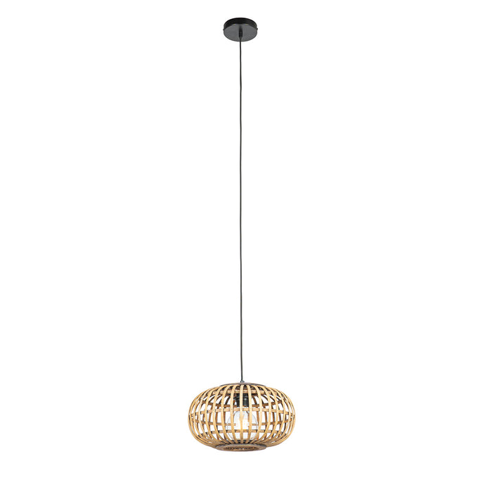 QAZQA Oosterse hanglamp bamboe 32 cm - Amira