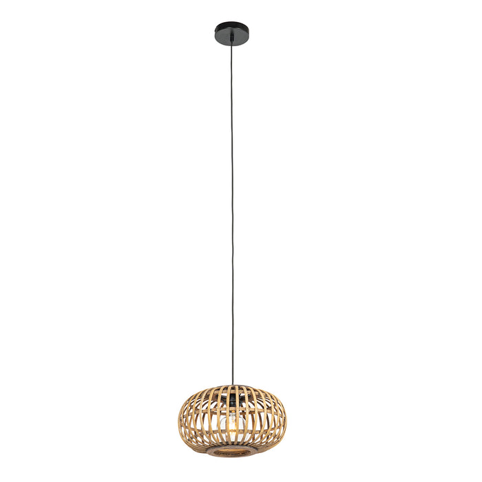 QAZQA Oosterse hanglamp bamboe 32 cm - Amira