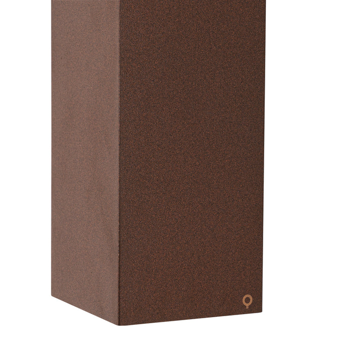 QAZQA Industriële wandlamp roestbruin 2-lichts AR70 IP54 - Baleno