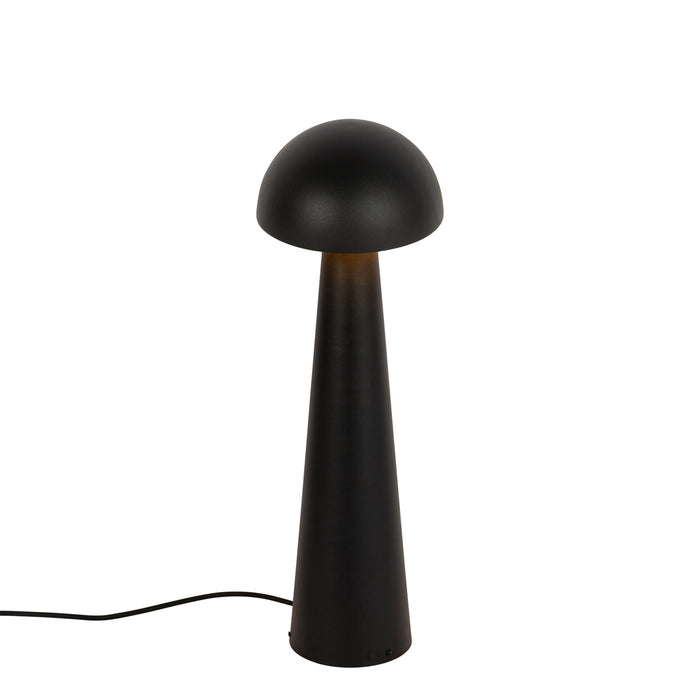QAZQA Buiten vloerlamp zwart 65 cm - Mushroom