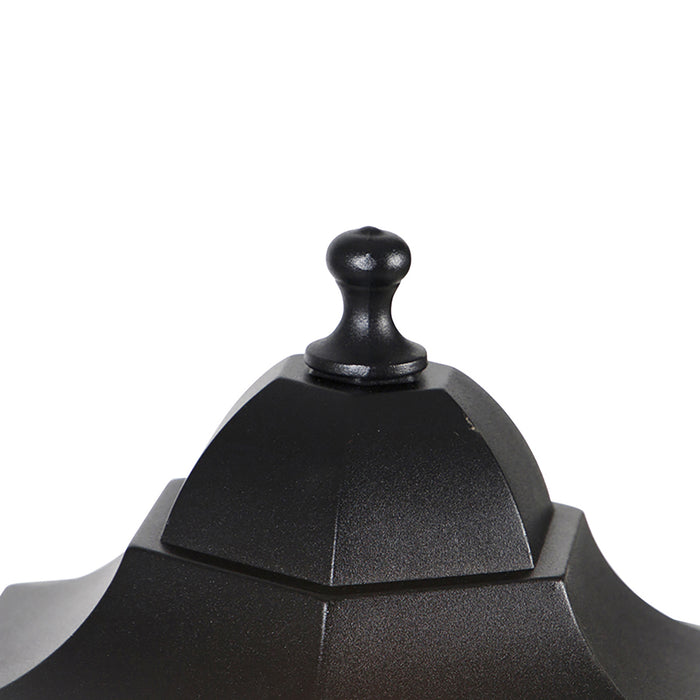 QAZQA Smart staande buitenlantaarn zwart 120 cm incl. Wifi ST64 - New