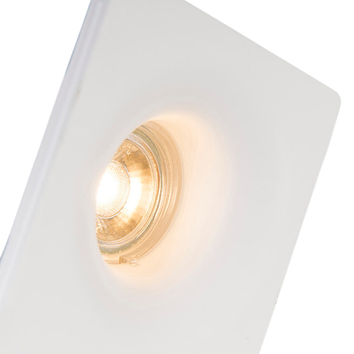 QAZQA Inbouwspot wit 12 cm rond - Gypsy Stucco