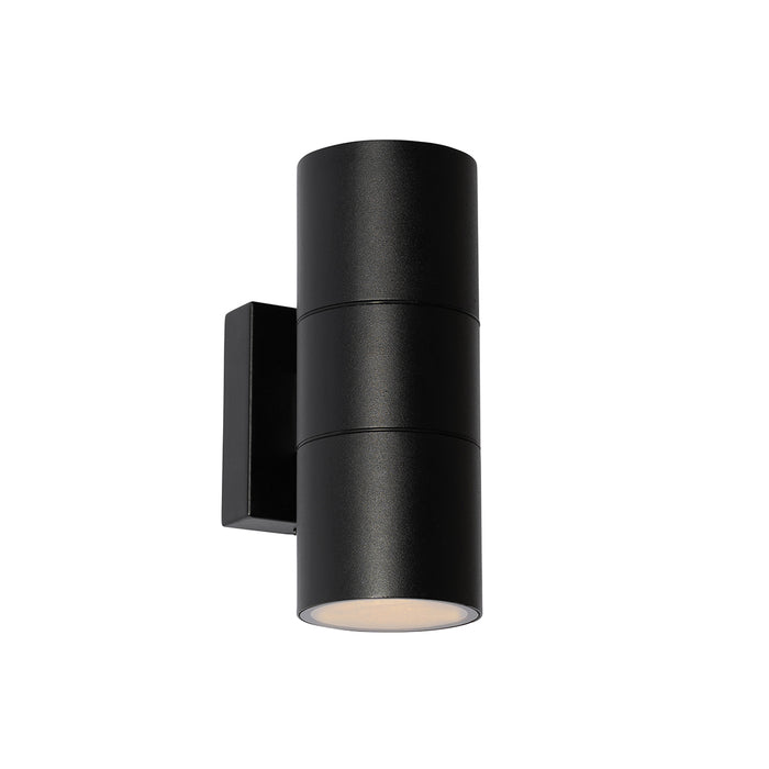 QAZQA Professional Buiten wandlamp zwart 2-lichts AR70 IP44 - Duo