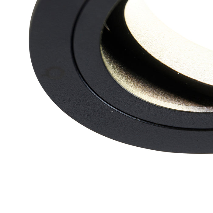 QAZQA Smart inbouwspot zwart incl. Wifi GU10 - Rondoo