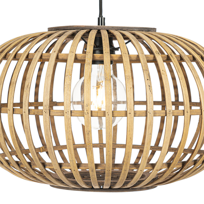 QAZQA Oosterse hanglamp bamboe 44 cm - Amira