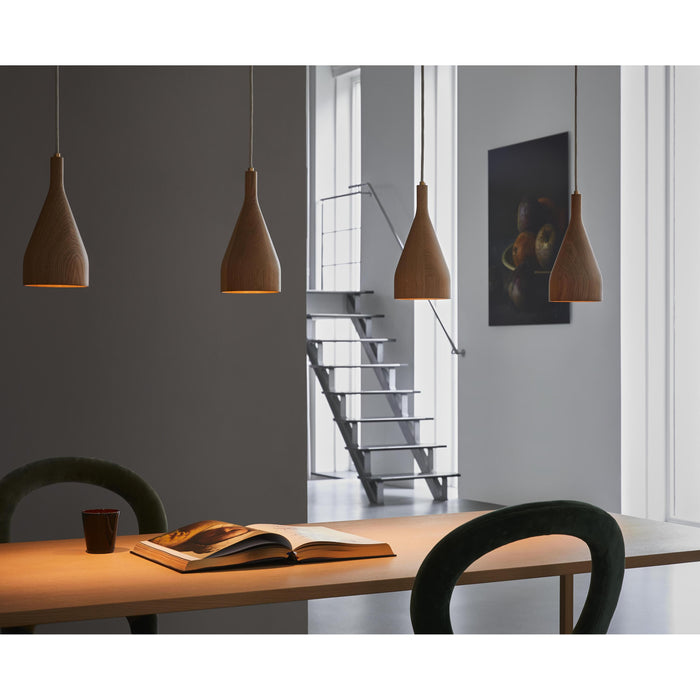 Hollands Licht Timber hanglamp large Ø14 zwart essen