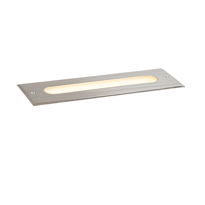 QAZQA Moderne grondspot staal 30 cm incl. LED IP65 - Eline