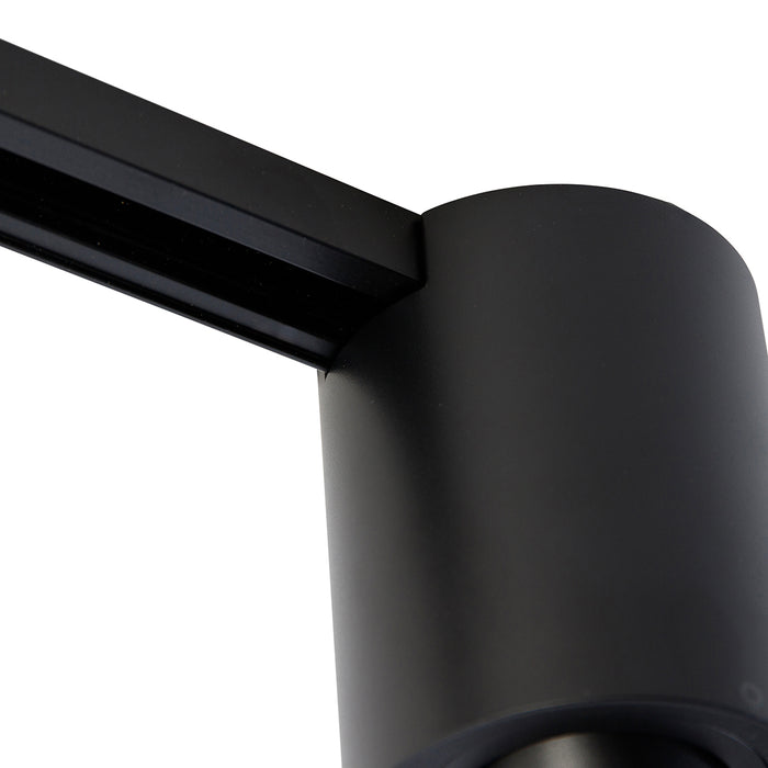 QAZQA Moderne 1-fase railspot zwart - Iconic Rondoo Up