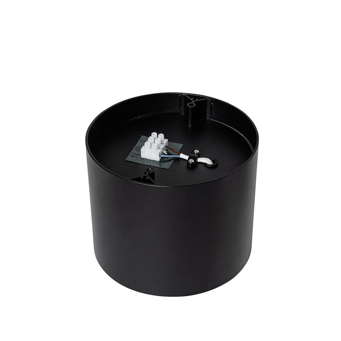 QAZQA Moderne plafondspot zwart draai- en kantelbaar AR111 - Rondoo