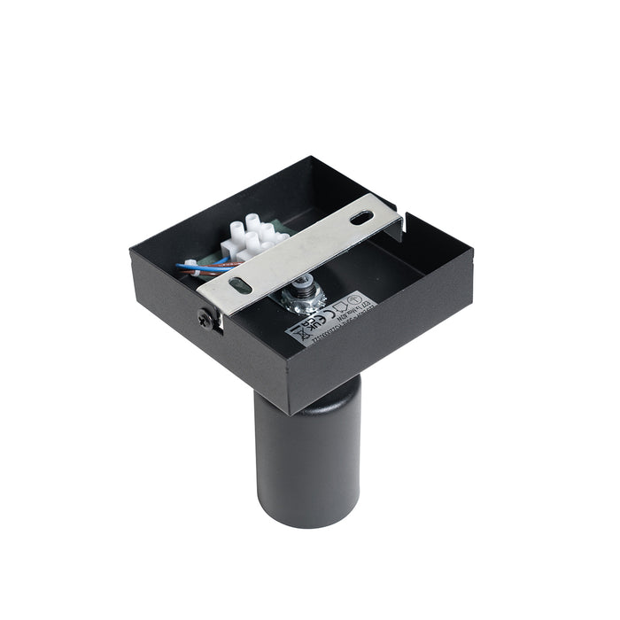 QAZQA Moderne plafondspot zwart vierkant - Facil