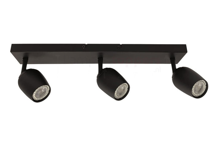Freelight Spot Trova Zwart GU10 3-Lichts Balk