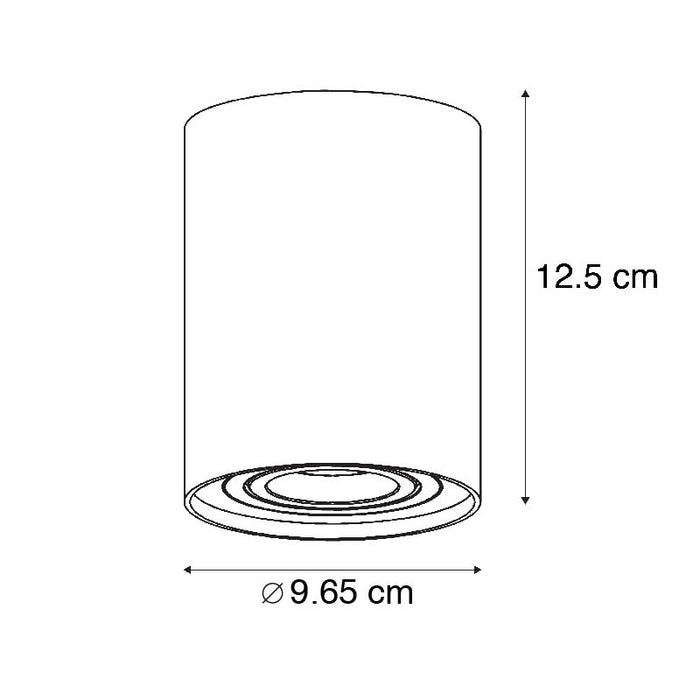 QAZQA Smart plafondspot zwart met goud incl. Wifi GU10 - Rondoo up