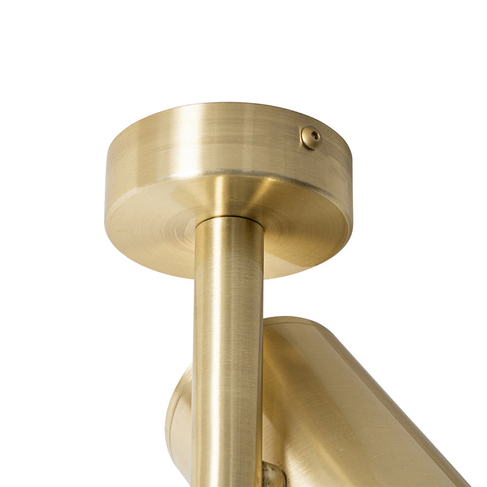 QAZQA Design spot goud verstelbaar - Scopio Honey