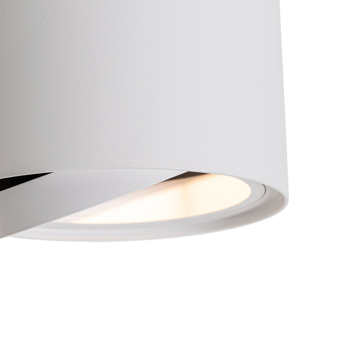 QAZQA Moderne plafondspot wit draai- en kantelbaar AR111 - Rondoo Up