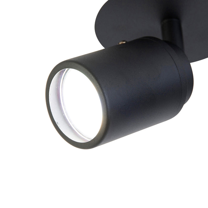 QAZQA Smart badkamer spot zwart IP44 incl. Wifi GU10 - Ducha